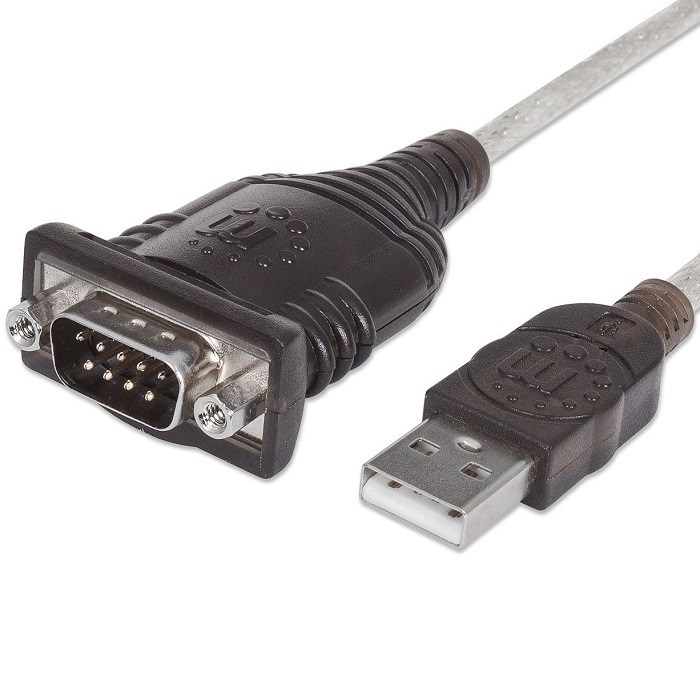 Convertidor Adaptador Serial a USB Manhattan 45cm DB9 205153