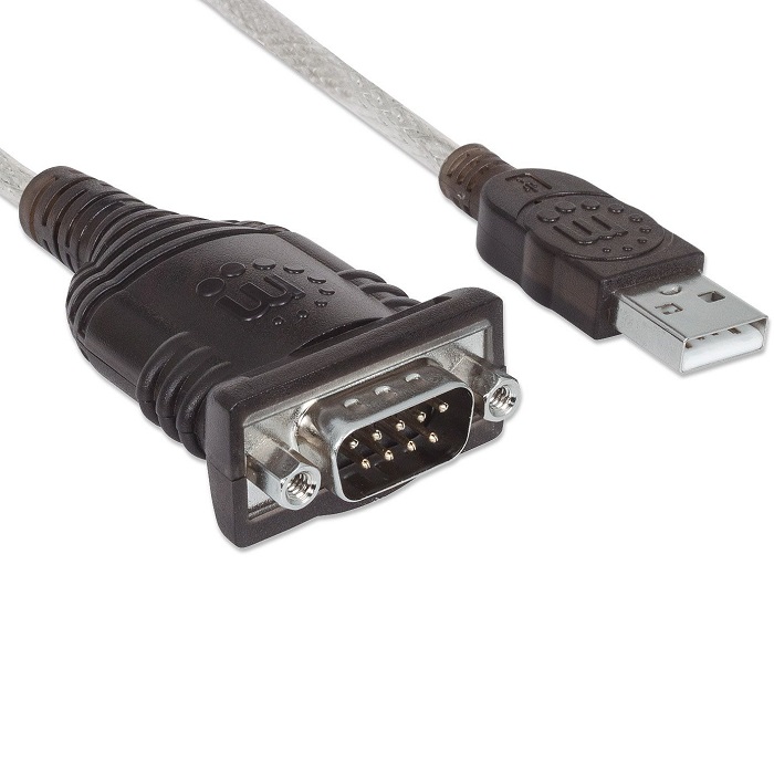 Convertidor Adaptador Serial a USB Manhattan 45cm DB9 205153