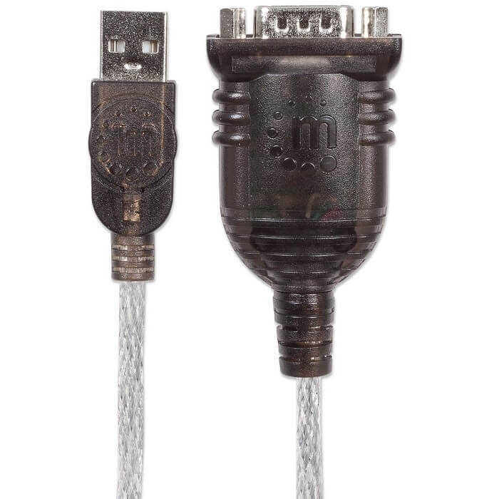 Convertidor Adaptador Serial a USB Manhattan 45cm DB9 205153