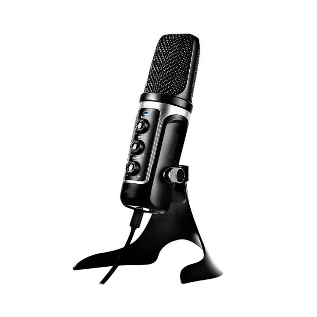 Microfono Yeyian BANSHEE 1000, 50- 15,000 Hz, Alámbrico, Negro, Plata