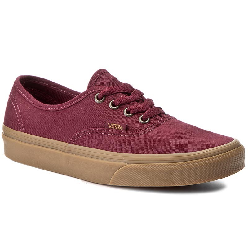vans granates suela marron