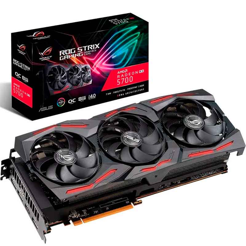 Tarjeta de Video ASUS ROG Strix Radeon RX5700 OC 8GB GDDR6 ROG-STRIX-RX5700-O8G-GAMING 