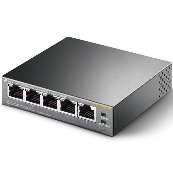Switch 5 Puertos Tp-Link TL-SF1005P PoE Escritorio 10/100Mbps
