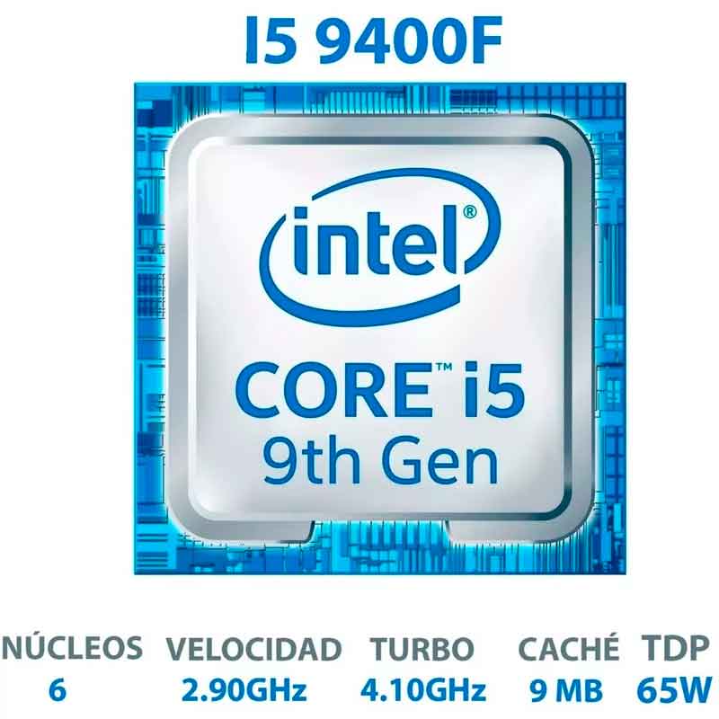 Procesador INTEL Core I5 9400F 2.9 GHz 6 Core 1151 BX80684I59400F 