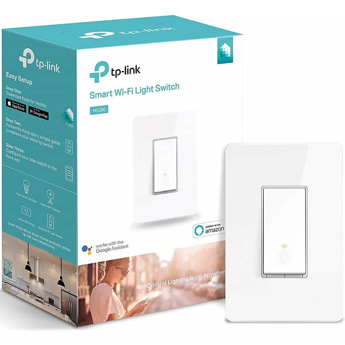 Interruptor Apagador Smart Wi-Fi Light Switch Tp-Link HS200