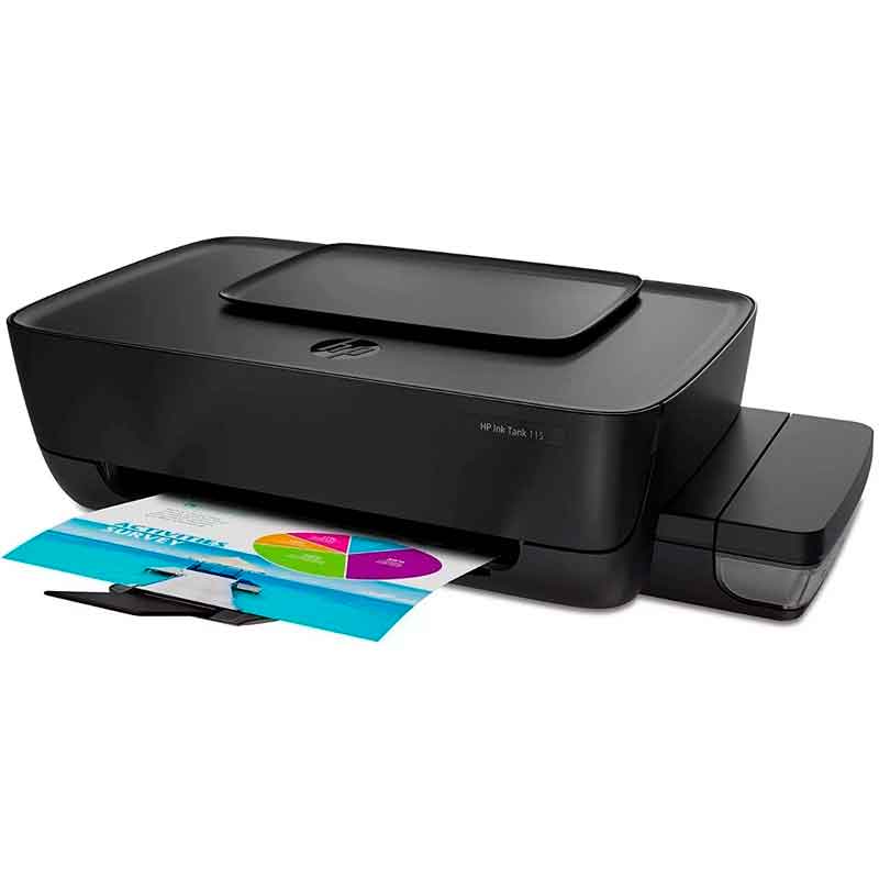 Impresora HP Ink Tank 115 USB 8 ppm Color Tinta Continua 2LB19A 