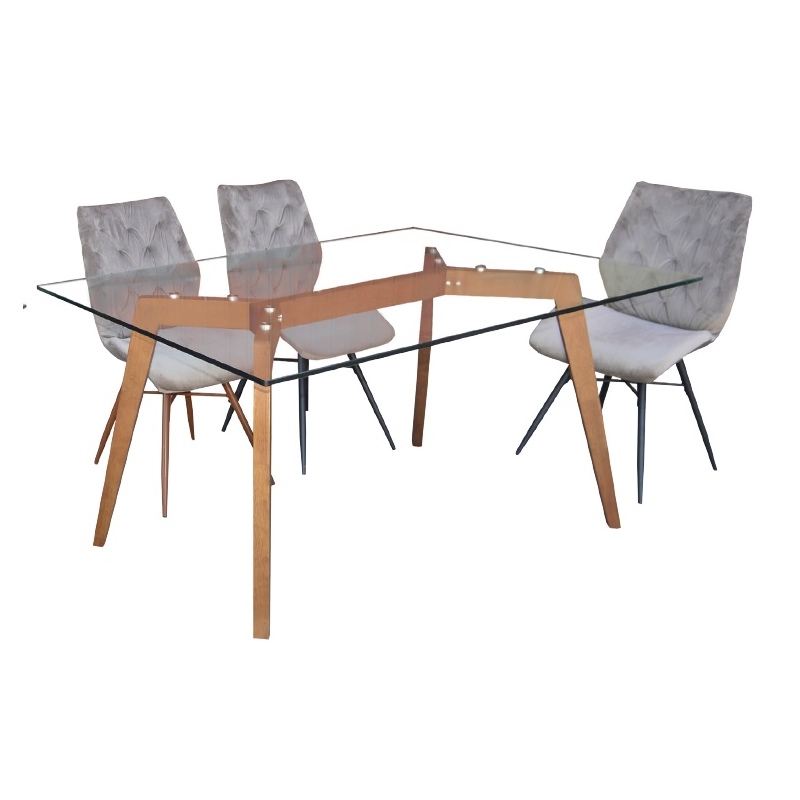 Mesa de Comedor CT331 Natural - Kessa