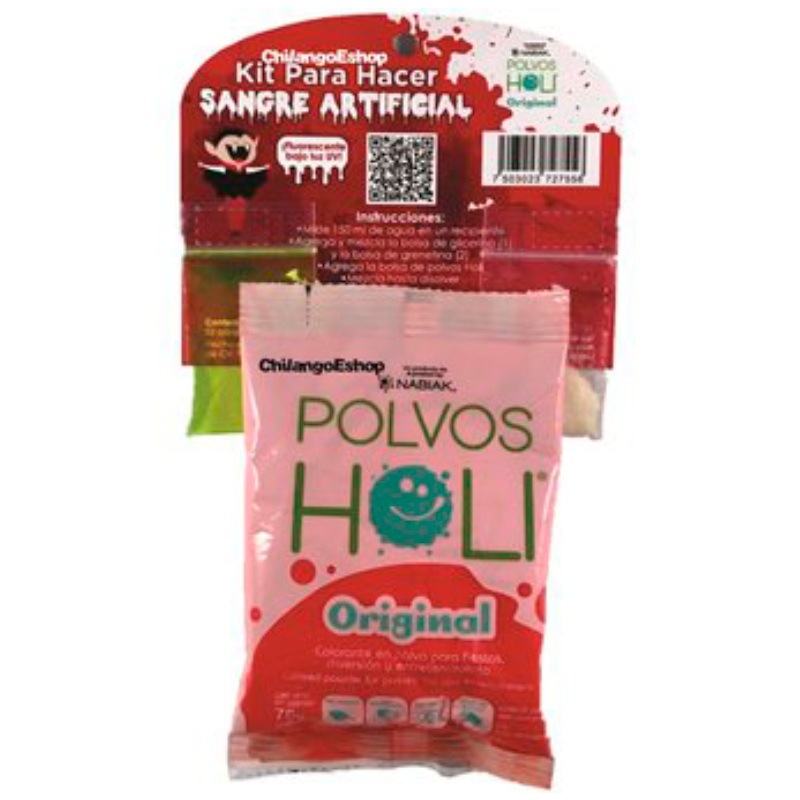 Kit Para Hacer Sangre Artificial Polvos Holi