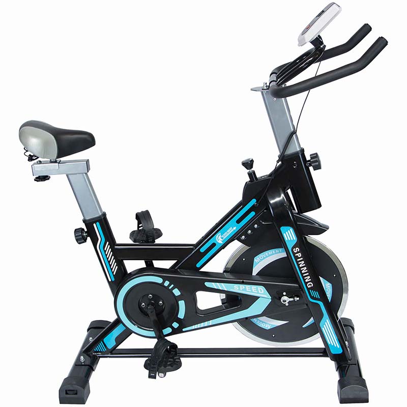 Bicicleta Spinning 8 kg Bici Fija Odometro Asiento Ajustable Hogar Centurfit