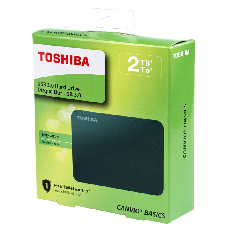 DISCO DURO EXTERNO TOSHIBA 2TB CANVIO BASICS NEGRO 2.5 USB 3.0 HDTB420XK3AA