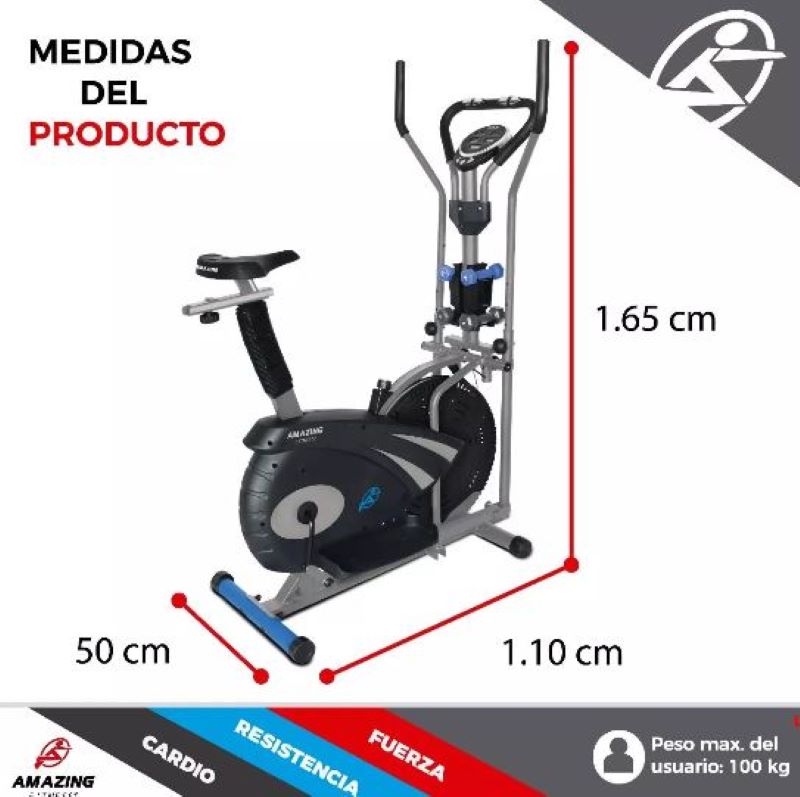Elíptica Multifuncional Amazing Fitness®