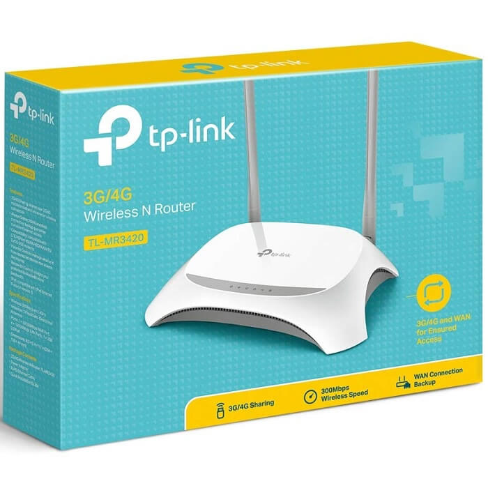 Router Inalambrico Tp-Link TL-MR3420 Redes 3G/4G 300Mbps