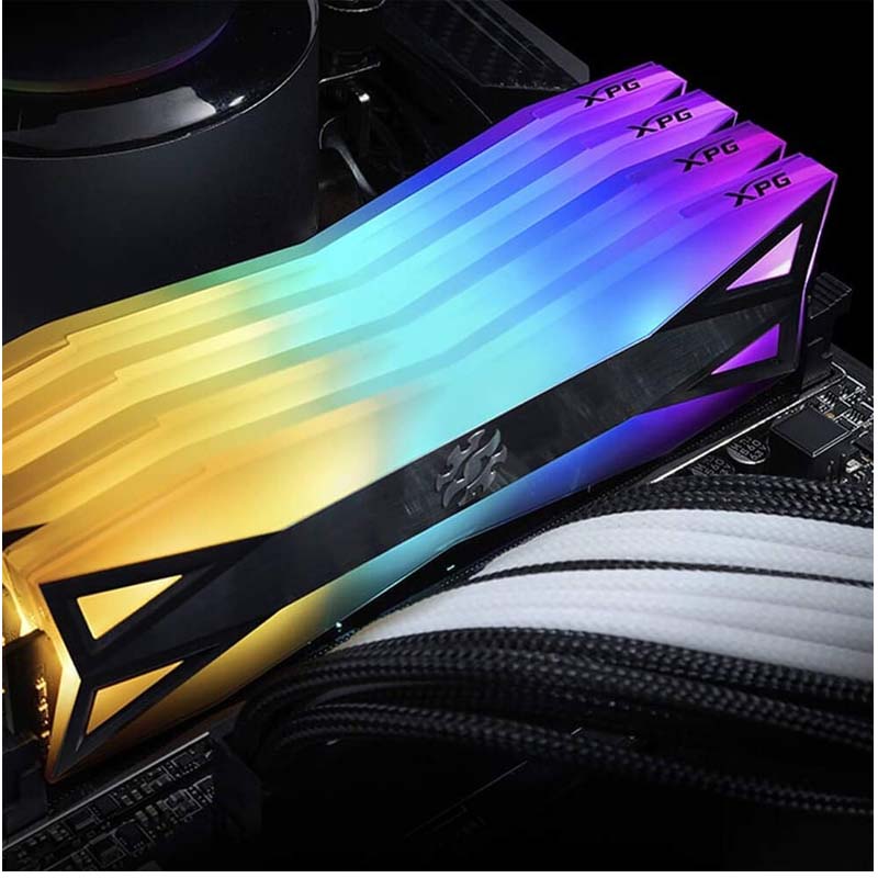 MEMORIA ADATA DDR4 UDIMM SPECTRIX D60G 8GB 3000 TITANIO RGB AX4U300038G16A-ST60