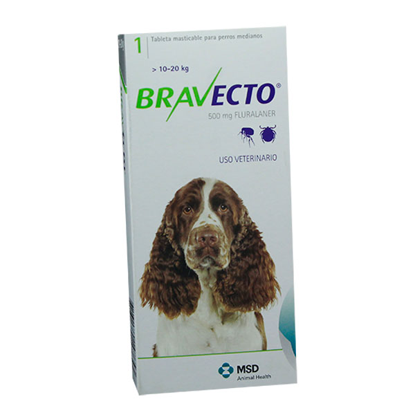 Bravecto Para Perros 10 - 20 Kg Razas Medianas