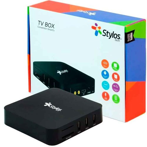 TV BOX STYLOS TECH 1GB 8GB Android 7.1 HDMI USB WIFI STVTBX1B 
