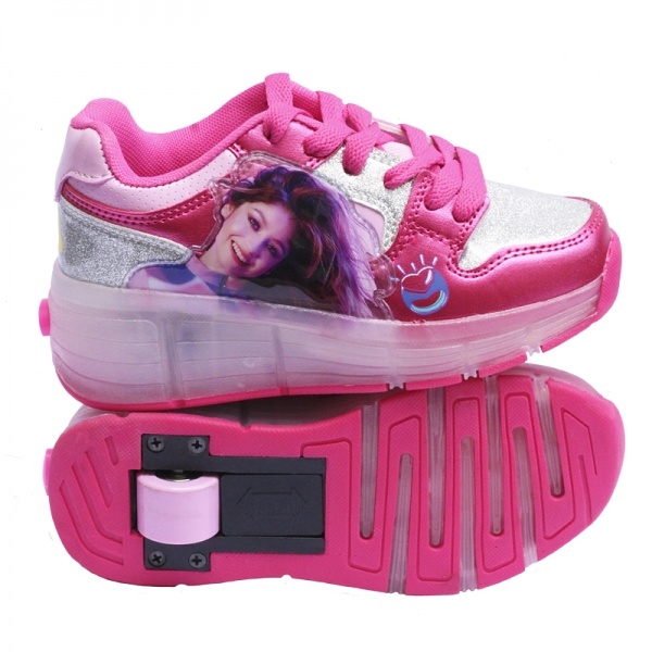 Tenis Patín Soy Luna Originales Led Pink Para Niñas