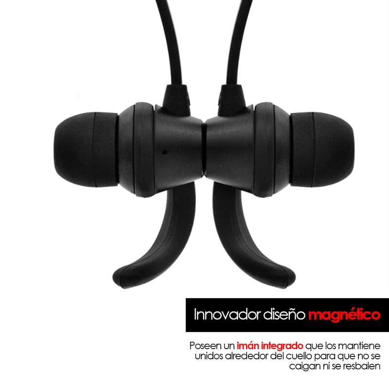 Audífonos Bluetooth Inalámbricos Deportivos con Neckband y Manos Libres Ultra HD Redlemon
