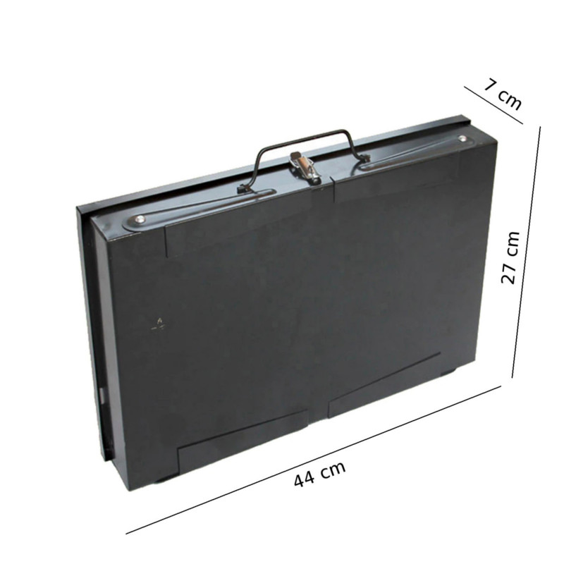 Mini Asador a Carbon Portatil Parrilla Acero con Utensilios