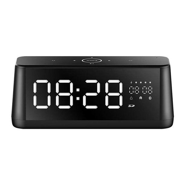 Bocina despertador con sonido stereo HD Alarm1  - Zeta - Black