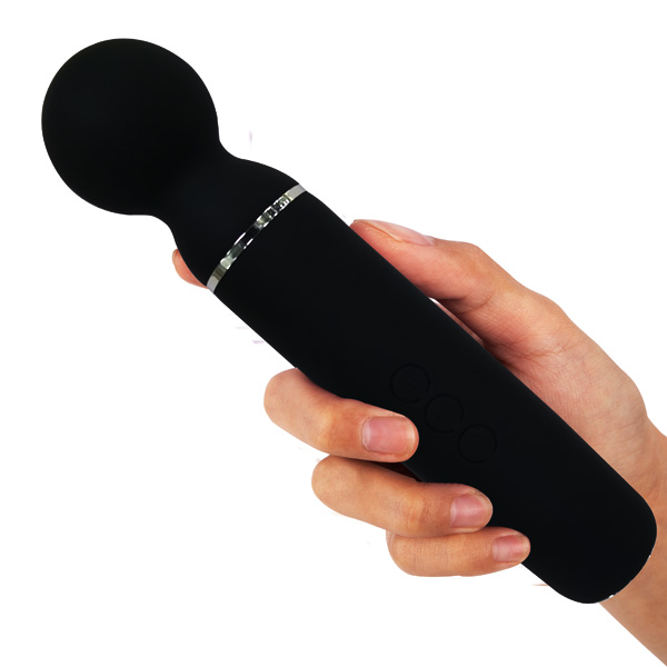 Masajeador vibrador con luz led - Zeta - Black