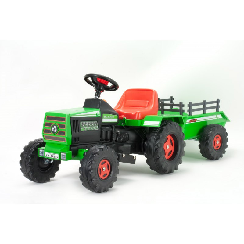 Montable Electrico Tractor Dump Infantil Juguetes Track 6V Injusa