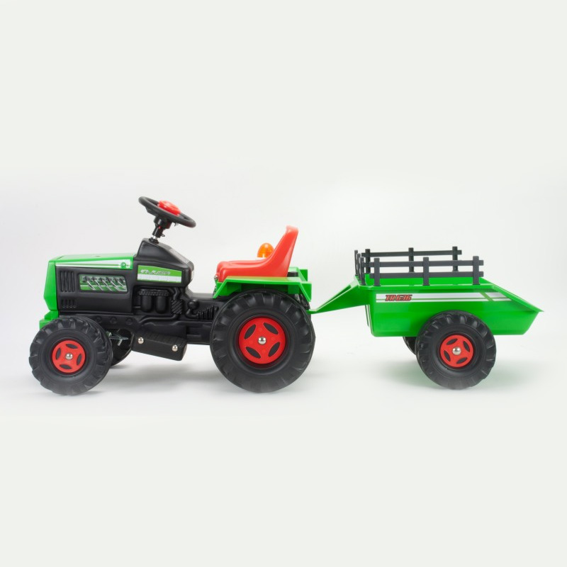 Montable Electrico Tractor Dump Infantil Juguetes Track 6V Injusa