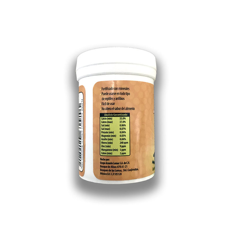 Calcio Para Reptiles y o Anfibios 6 Frascos Polvo Adicionado Con Minerales y Vitamina D3