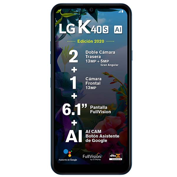 Celular LG LTE LMX430HM.AT K40S Color AZUL Telcel