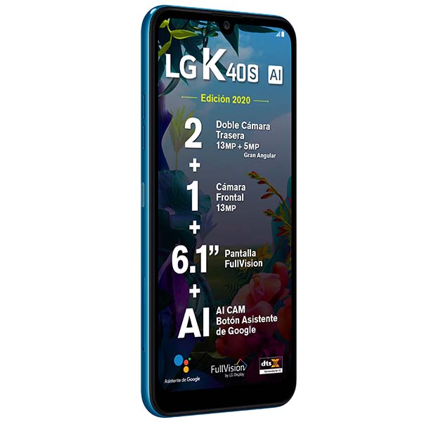 Celular LG LTE LMX430HM.AT K40S Color AZUL Telcel
