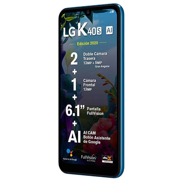 Celular LG LTE LMX430HM.AT K40S Color AZUL Telcel