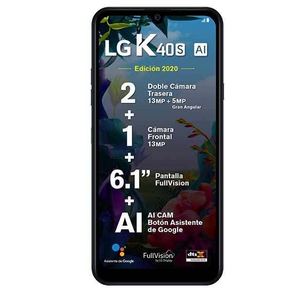 Celular LG LTE LMX430HM.AT K40S Color NEGRO Telcel
