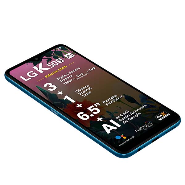 Celular LG LTE LMX540HM.AT K50S Color AZUL Telcel