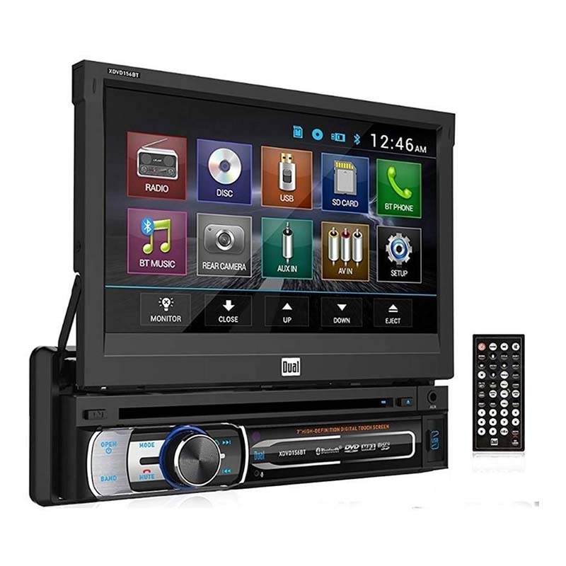 Autoestereo Dual Bluetooth Dvd Pantalla Touch Control Auxiliar