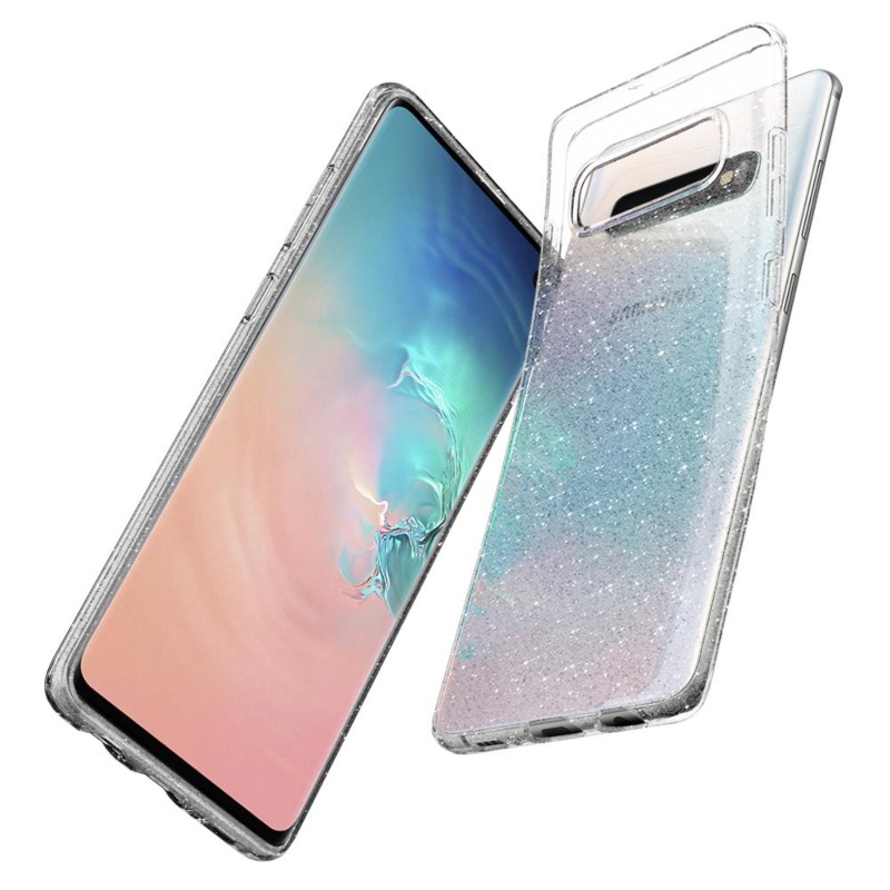 Funda Crystal Quartz Liquid Crystal Glitter Galaxy S10 Spigen