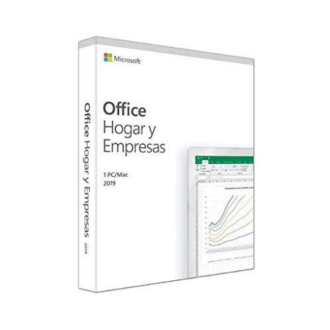Office Hogar y Empresas 2019 MICROSOFT 1 equipo, Español, Caja, Windows 10