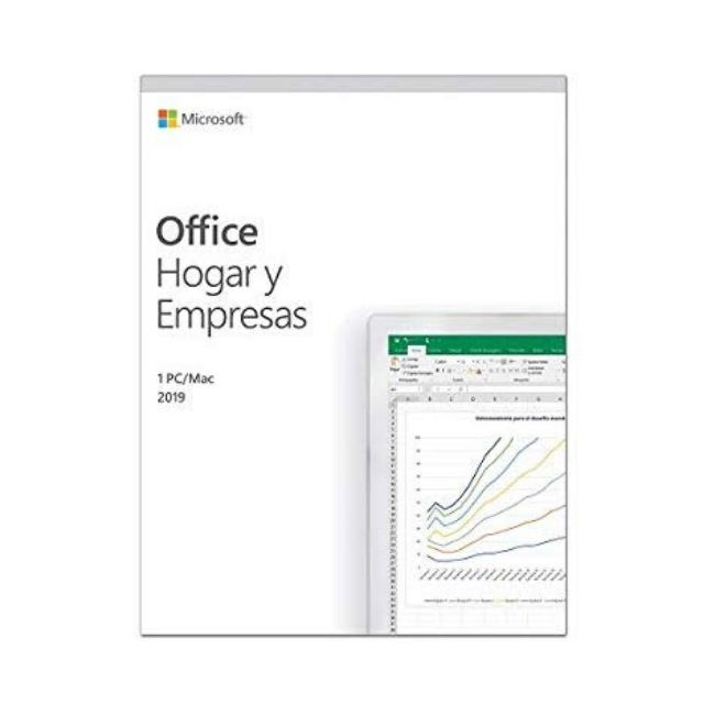 Office Hogar y Empresas 2019 MICROSOFT 1 equipo, Español, Caja, Windows 10