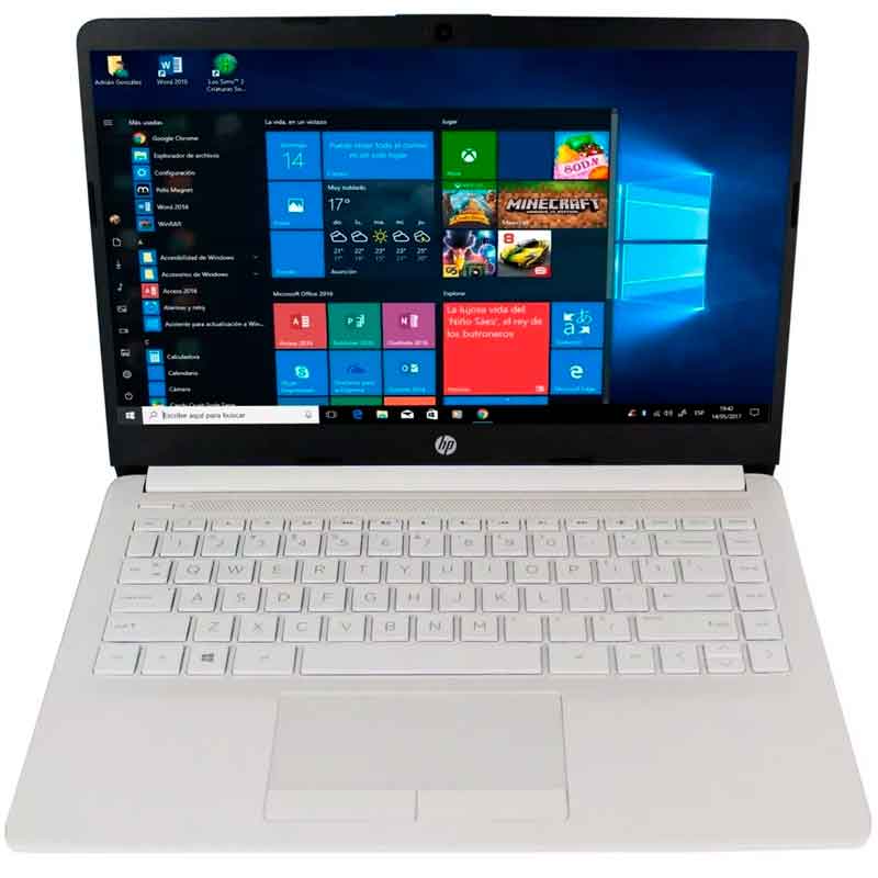 Laptop HP 14-DK0012DS A4 9125 4GB SSD 64GB 14 Win10 Blanco 6GH19UA