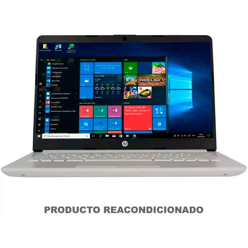 Laptop HP 14-DK0012DS A4 9125 4GB SSD 64GB 14 Win10 Blanco 6GH19UA