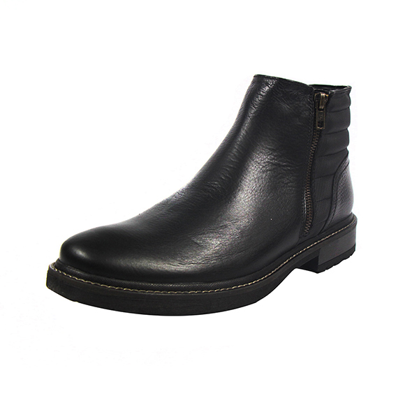 Capa de Ozono, botÃn para hombre, casual, piel, negro 020C60