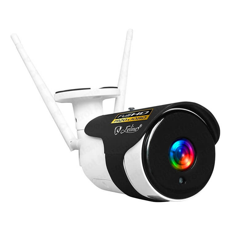 Camara Wifi Ip Exterior Full Hd 1080p Audio Dos vias Nube Alerta Visualiza Hasta 4 Camaras Seguridad Casa Negocio