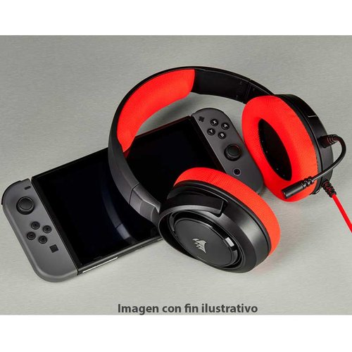 Diadema CORSAIR HS35 Stereo Gaming PS4 XBOX ONE Nintendo RED 3.5MM CA-9011198-NA