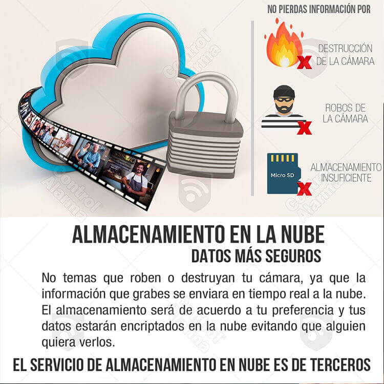 Camara Wifi Ip Exterior Full Hd 1080p Audio Dos vias Nube Alerta Visualiza Hasta 4 Camaras Seguridad Casa Negocio