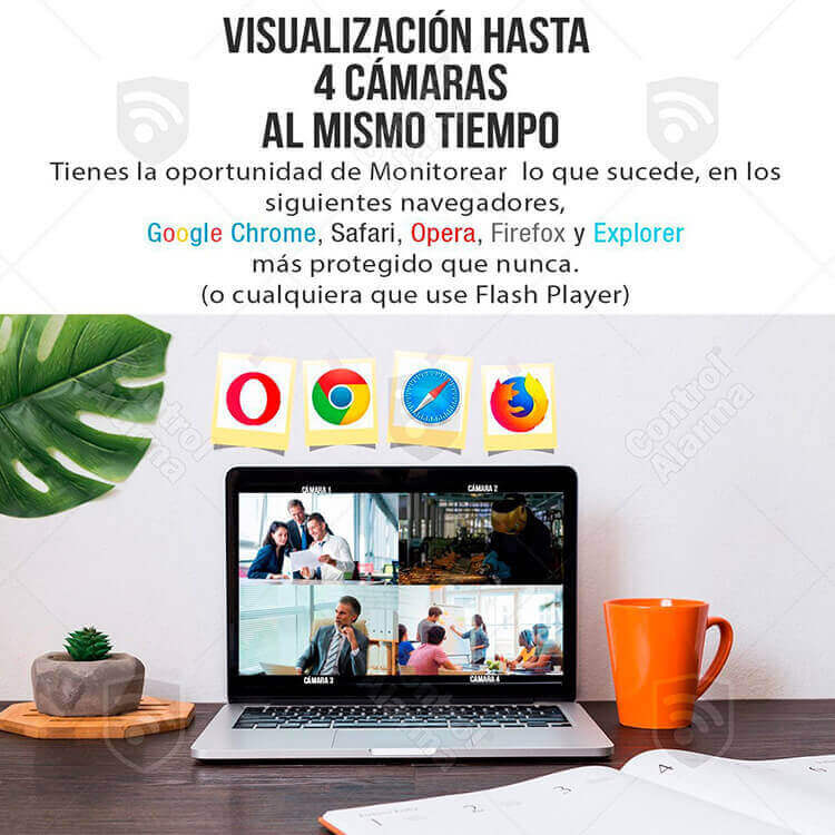 Camara Wifi Ip Exterior Full Hd 1080p Audio Dos vias Nube Alerta Visualiza Hasta 4 Camaras Seguridad Casa Negocio