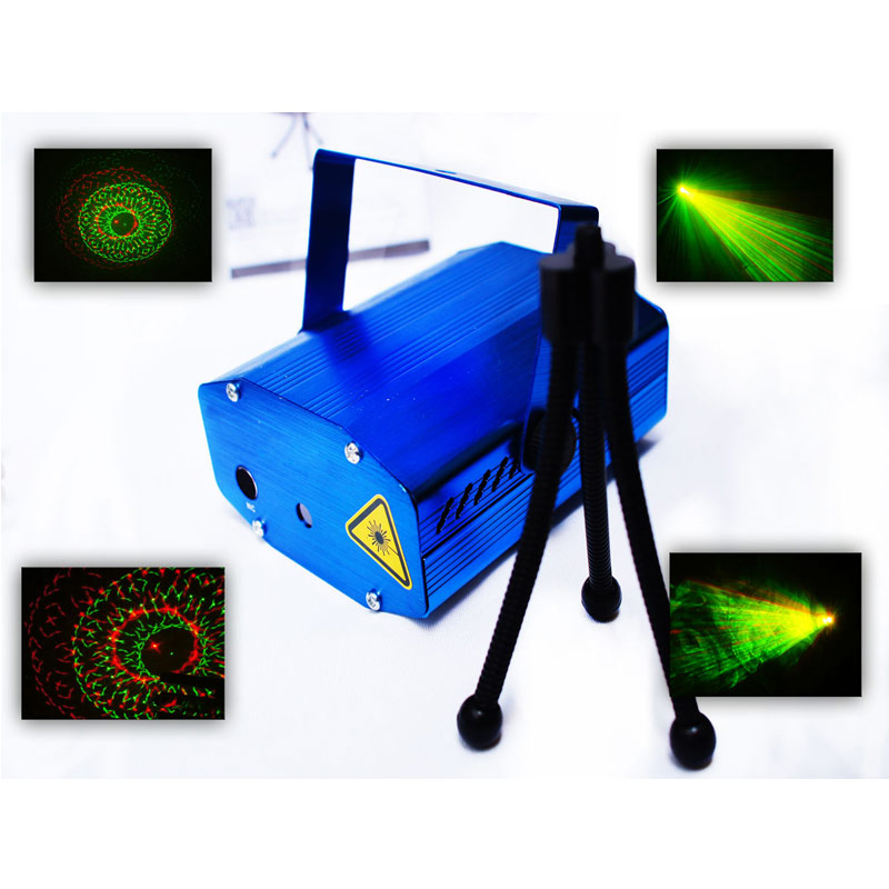 Increible laser bicolor mini  colores ROJO Y VERDE con efectos 3D 