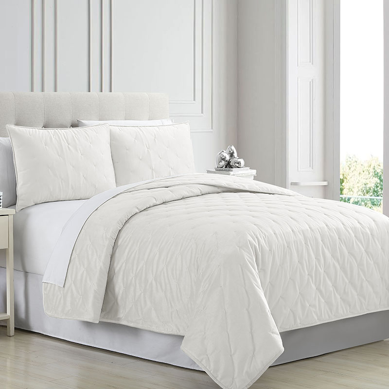 JUEGO DE SOBRECAMA VELVET DE 3 PIEZAS, TAMAÑO KING,  MARCA PCT