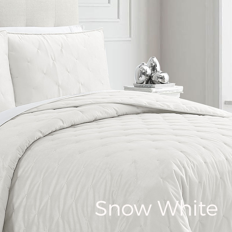 JUEGO DE SOBRECAMA VELVET DE 3 PIEZAS, TAMAÑO KING,  MARCA PCT