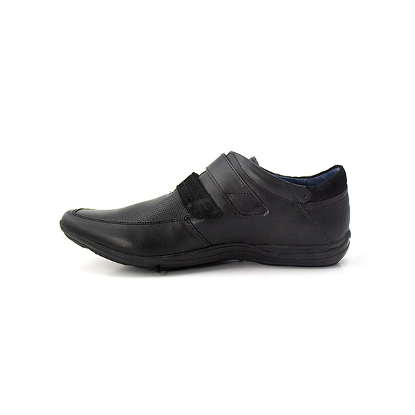 Incognita zapato para hombre, casual, tipo piel, negro 055C07