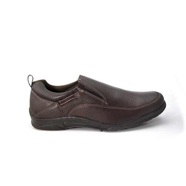 Incognita mocasín para hombre, casual, tipo piel,café 055C11