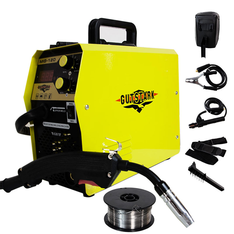 Soldadora Microalambre Inversora Con Gas 120A 110V Maquina Soldar