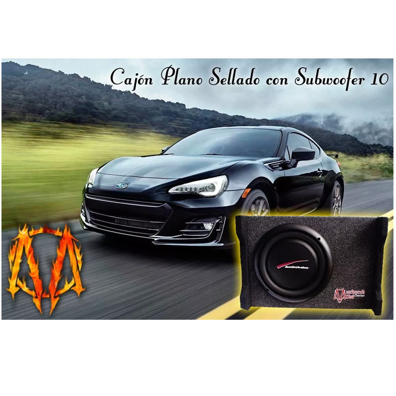 Subwoofer 10 PULGADAS Audiobahn Reforzado De 1200W Ultra Slim